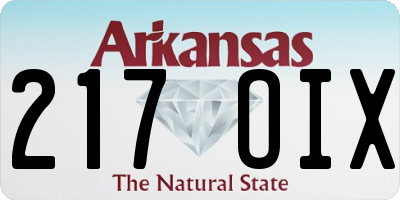 AR license plate 217OIX
