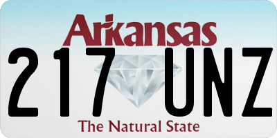 AR license plate 217UNZ