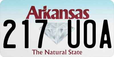 AR license plate 217UOA