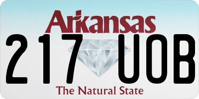 AR license plate 217UOB