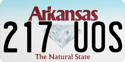 AR license plate 217UOS