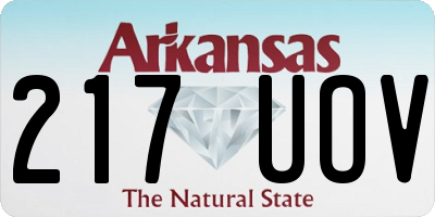 AR license plate 217UOV