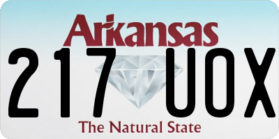 AR license plate 217UOX