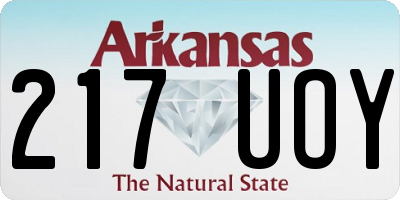 AR license plate 217UOY