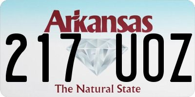 AR license plate 217UOZ