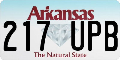 AR license plate 217UPB