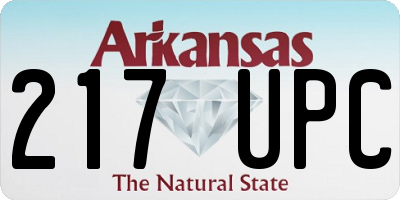 AR license plate 217UPC