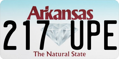 AR license plate 217UPE