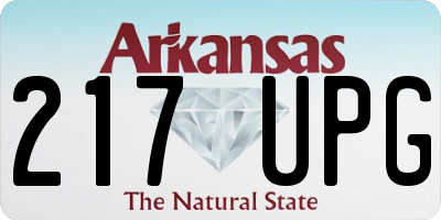 AR license plate 217UPG