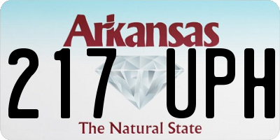 AR license plate 217UPH