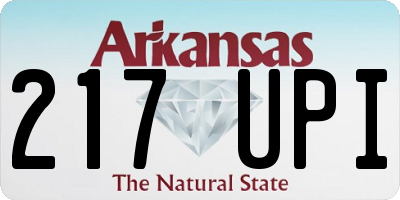 AR license plate 217UPI