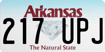 AR license plate 217UPJ