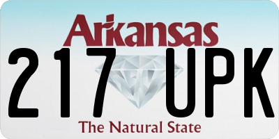 AR license plate 217UPK