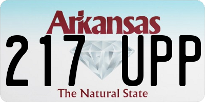 AR license plate 217UPP