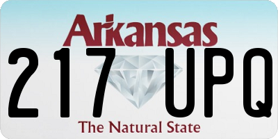 AR license plate 217UPQ