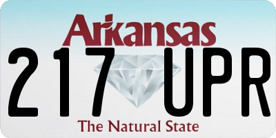 AR license plate 217UPR