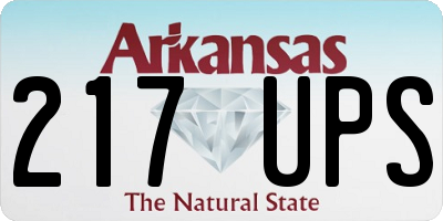 AR license plate 217UPS