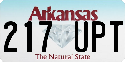 AR license plate 217UPT