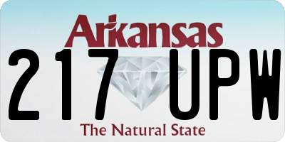 AR license plate 217UPW