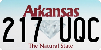 AR license plate 217UQC
