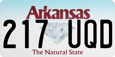 AR license plate 217UQD