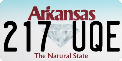 AR license plate 217UQE
