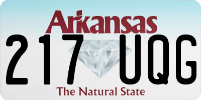 AR license plate 217UQG
