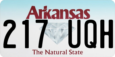 AR license plate 217UQH
