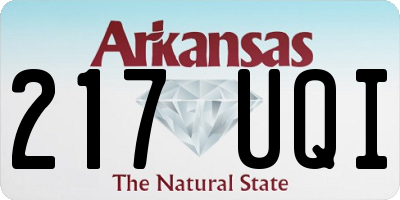 AR license plate 217UQI