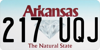 AR license plate 217UQJ