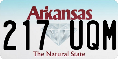 AR license plate 217UQM