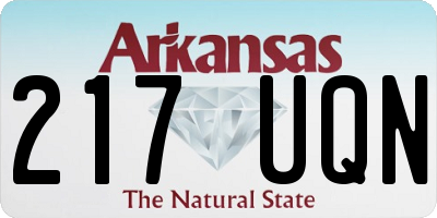 AR license plate 217UQN