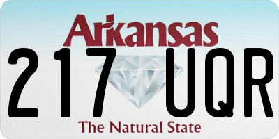 AR license plate 217UQR