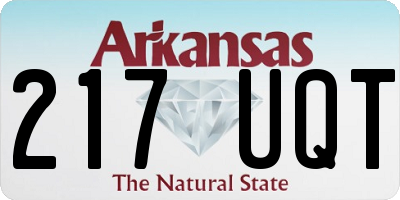 AR license plate 217UQT