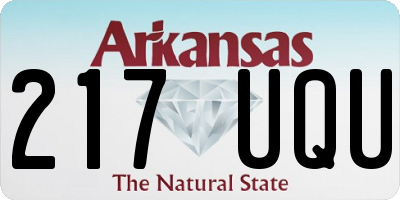AR license plate 217UQU