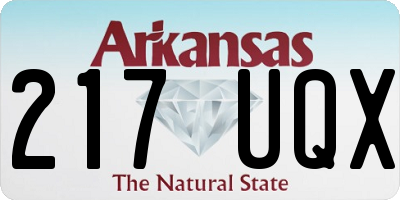 AR license plate 217UQX