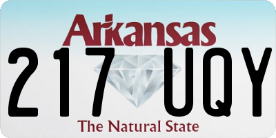 AR license plate 217UQY