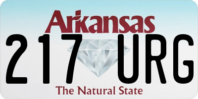 AR license plate 217URG