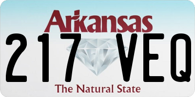 AR license plate 217VEQ
