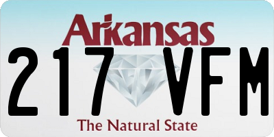 AR license plate 217VFM