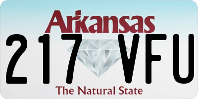 AR license plate 217VFU