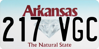 AR license plate 217VGC