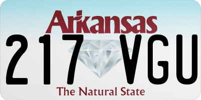 AR license plate 217VGU