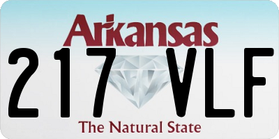 AR license plate 217VLF