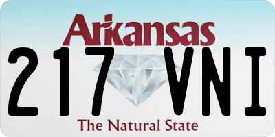 AR license plate 217VNI