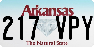 AR license plate 217VPY