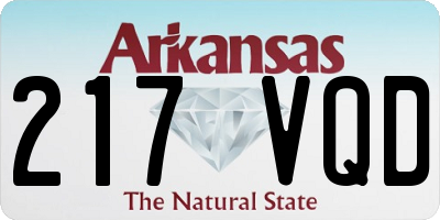 AR license plate 217VQD
