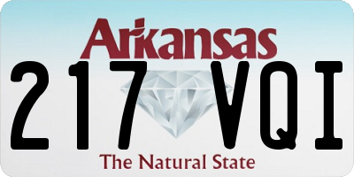 AR license plate 217VQI