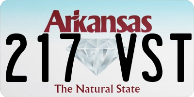 AR license plate 217VST