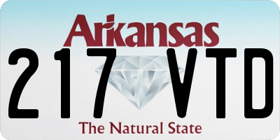 AR license plate 217VTD